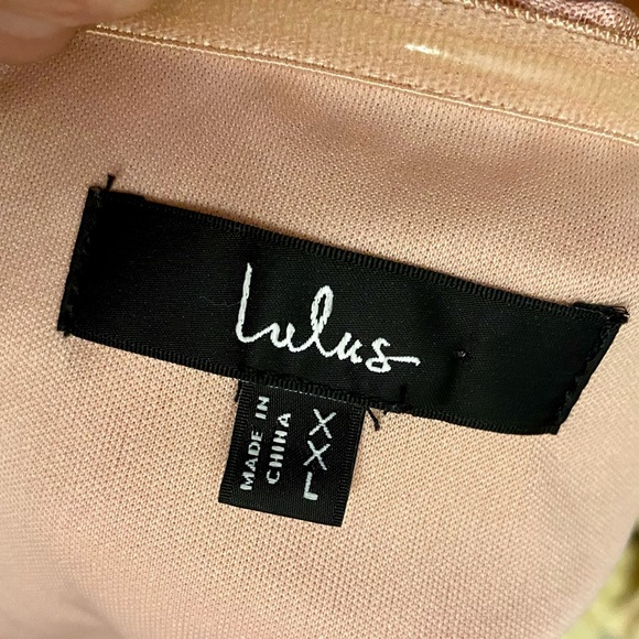 Lulus So Stunning Pink & Orange Multi Floral Jacquard Puff Sleeve Mini Dress XXL - Picture 2 of 8